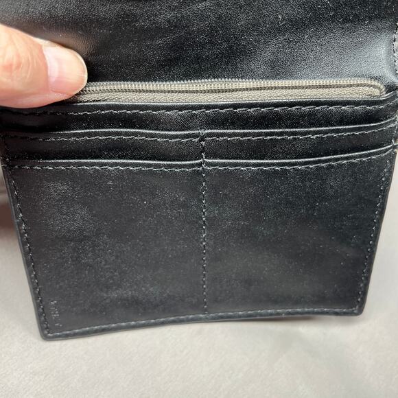 Fossil Passport Credit Card Zip Pocket Travel Accessory Leather Old Money - Picture 11 of 14